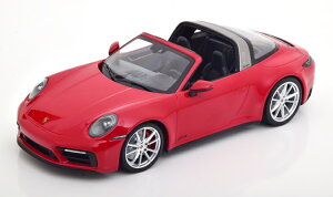 �~�j�`�����v�X 1/18 �|���V�F 911 (992) �^���K 4 GTS 2021 ���b�hMinichamps 1:18 Porsche 911 (992) Targa 4 GTS 2021 red