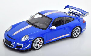 �~�j�`�����v�X 1/18 �|���V�F 911 (997 2) GT3 RS 4.0 2011 �u���[/�V���o�[ Minichamps 1:18 Porsche 911 (997 II) GT3 RS 4.0 2011 blue silver