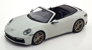 ~j`vX 1/18 |VF 911 992 J 4S JuI 2019 O[ 504Minichamps 1:18 Porsche 911 Carrera 4S Cabriolet 2019 Grey Limited Edition 504 pcs