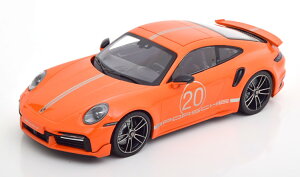 �~�j�`�����v�X 1/18 �|���V�F 911 (992) �^�[�{ S �X�|�[�c �f�U�C�� �p�b�P�[�W 2021 �I�����W 504�����Minichamps 1:18 Porsche 911 (992) Turbo S with Sport Design Package 2021 orange Limited Edition 504 pcs