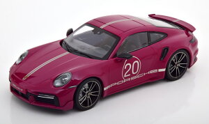 ~j`vX 1/18 |VF 911 (992) ^[{ S X|[c fUC pbP[W 2021 sN Vo[ 504Minichamps 1:18 Porsche 911 (992) Turbo S with Sport Design Package 2021 pink silver Limited Edition 504 pcs