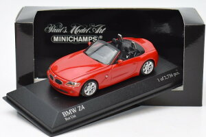 ~j`vX 1/43 BMW Z 4 JuI E85 2002-08 bhMinichamps 1:43 BMW Z 4 Cabriolet E85 2002-08 Red
