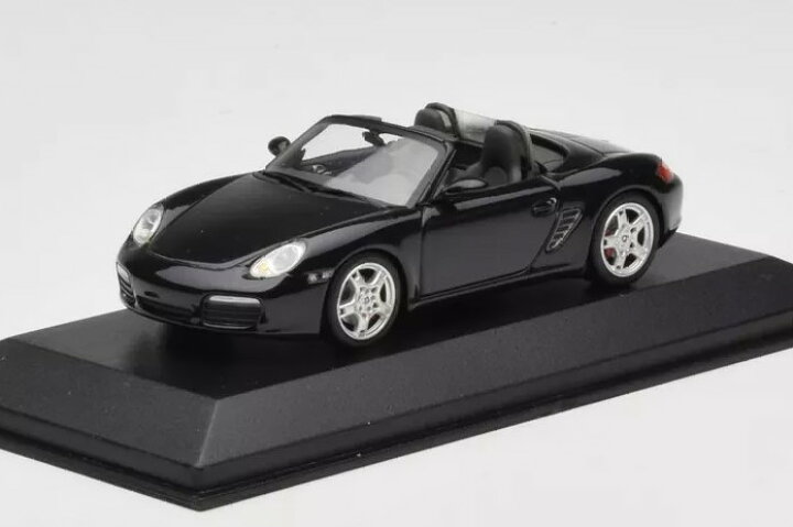 楽天市場】ミニチャンプス 1/43 ポルシェ ボクスター S 2005 ブラック 