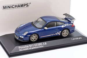 ~j`vX 1/43 |VF 911 (997 2) GT3 RS 3.8 2009 u[^bN t 336Minichamps 1:43 Porsche 911 (997 II) GT3 RS 3.8 year 2009 blue metallic with decor Limited Edition 336 pcs