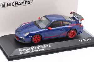 ~j`vX 1/43 |VF 911 (997.2) GT3 RS 3.8 2009 u[^bN/bh 504Minichamps 1:43 Porsche 911 (997.II) GT3 RS 3.8 year 2009 blue metallic / red Limited Edition 504 pcs