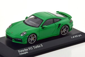 ~j`vX 1/43 |VF 911 (992) ^[{ S X|[c fUC 2021 O[ 432Minichamps 1:43 Porsche 911 (992) Turbo S Sport Design 2021 green Limited Edition 432 pcs