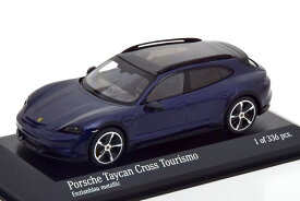 ミニチャンプス 1/43 ポルシェ タイカン クロス ツーリズム 2022 ブルーメタリック 336台限定Minichamps 1:43 Porsche Taycan Cross Tourismo 2022 bluemetallic Limited Edition 336 pcs