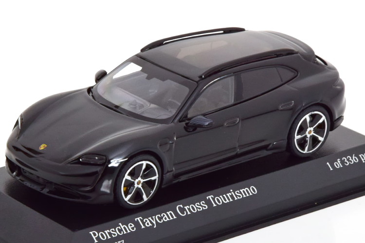 ミニチャンプス 43 ポルシェ タイカン クロス ツーリズモ ターボ S 2002 ブラック 336台限定<br>Minichamps 1:43 Porsche TAYCAN CROSS TURISMO TURBO S 2002 black Limitation 336 pcs.