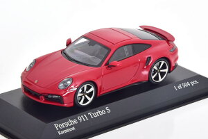 ~j`vX 1/43 |VF 911 (992) ^[{ S N[y 2020 bh 504Minichamps 1:43 Porsche 911 (992) Turbo S Coupe 2020 red Limited Edition 504 pcs
