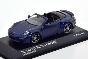 ~j`vX 1/43 |VF 911 992 ^[{ S JuI 2020 _[Nu[^bN 504 Minichamps 1:43 Porsche 911 (992) Turbo S Convertible 2020 darkblue-metallic Limited Edition 504 pcs
