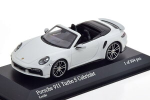 ~j`vX 1/43 |VF 911 992 ^[{ S JuI 2020 CgO[ 504Minichamps 1:43 Porsche 911 (992) Turbo S Convertible 2020 lightgrey Limited Edition 504 pcs