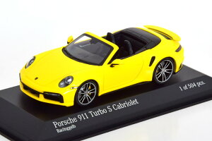 ~j`vX 1/43 |VF 911 (992) ^[{S Ro[`u 2020 CG[ 504Minichamps 1:43 Porsche 911 (992) Turbo S Convertible 2020 yellow Limited Edition 504 pcs