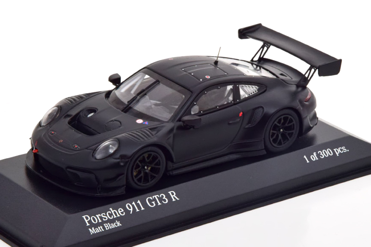 ミニチャンプス 1/43 ポルシェ 911 GT3 R 2019 マットブラック 300台限定Minichamps 1:43 Porsche 911  GT3 R 2019 matt-schwarz Limited Edition 300 pcs. | Reowide モデルカー カタログ SHOP