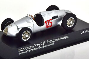 �~�j�`�����v�X 1/43 �A�E�g�E�j�I�� Typ C/D Bergrennwagen #125 Grossglockner 1939 Muller 200�����Minichamps 1:43 Auto Union Typ C/D Bergrennwagen No 125 Grossglockner 1939 Muller Limited Edition 200 pcs