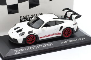 ~j`vX 1/43 |VF 911 (992) GT3 RS 2023 zCg/ bh 1000MINICHAMPS 1/43 PORSCHE 911 (992) GT3 RS 2023 white / red rims & decor limitation 1000 pcs