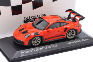 ~j`vX 1/43 |VF 911 (992) GT3 RS 2023 bh/S[h 704Minichamps 1:43 Porsche 911 (992) GT3 RS 2023 red / golden rims & decor Limited Edition 704 pcs