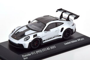 ~j`vX 1/43 |VF 911 (992) GT3 RS @CUbn pbP[W 2023 Vo[J[{ 300Minichamps 1:43 Porsche 911 (992) GT3 RS Weissach Package 2023 silver carbon Limited Edition 300 pcs
