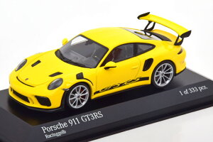~j`vX 1/43 |VF 911 (991 2) GT3-RS 2018 CG[ 333Minichamps 1:43 Porsche 911 (991 2) GT3-RS 2018 yellow Limited Edition 333 pcs