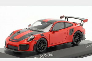 �~�j�`�����v�X 1/43 �|���V�F 911 (991 2) GT2 RS ���@�C�U�b�n �p�b�P�[�W 2018 �K�[�h ���b�h / �u���b�N ���� 333�����Minichamps 1:43 Porsche 911 (991 II) GT2 RS Weissach package 2018 guards red / black rims Limited 333 p