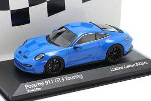 ~j`vX 1/43 |VF 911 992 GT3 c[O 2021 u[/ubN 300Minichamps 1:43 Porsche 911 (992) GT3 Touering 2021 sharkblue / black rims Limitation 300 pcs.