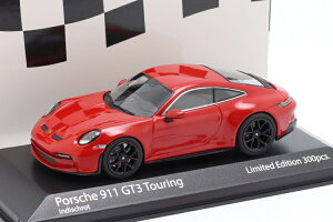 ~j`vX 1/43 |VF 911 (992) GT3 c[O 2021 bh/ubNMinichamps 1:43 Porsche 911 (992) GT3 Touring 2021 Indian Red / Black Rims