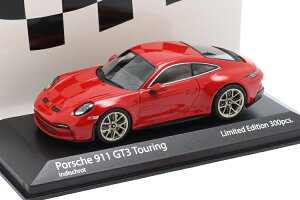 �~�j�`�����v�X 1/43 �|���V�F 911 (992) GT3 �c�[�����O 2022 ���b�h/�S�[���h���� 300�����Minichamps 1:43 Porsche 911 (992) GT3 Touring 2022 guards red / golden rims Limitation 300 pcs.