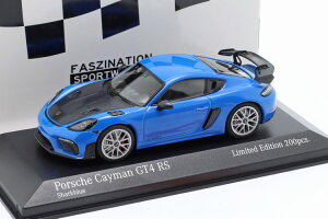~j`vX 1/43 |VF 718 (982) PC} GT4 RS 2021 V[Nu[/Vo[ 200Minichamps 1:43 Porsche 718 (982) Cayman GT4 RS 2021 sharkblue / silver rims Limited Edition 200