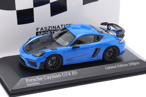 ~j`vX 1/43 |VF 718 (982) PC} GT4 RS 2021 u[/ubN 200Minichamps 1:43 Porsche 718 (982) Cayman GT4 RS 2021 blue / black rims limitation 200 pcs