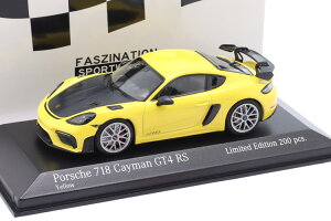 ~j`vX 1/43 |VF 718 (982) PC} GT4 RS 2021 CG[ / Vo[  200Minichamps 1:43 Porsche 718 (982) Cayman GT4 RS 2021 yellow / silver rims Limited Edition 200 pcs