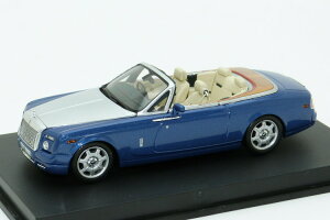 ~j`vX 1/43 [XCX t@g hbvwbh N[y 2007 u[/Vo[Minichamps 1:43 Rolls-Royce Phantom Drophead Coupe 2007 blau / silber