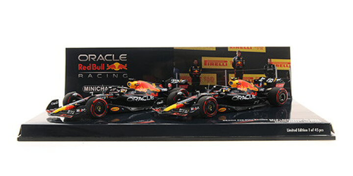 楽天市場】ミニチャンプス 1/43 レッドブル RB18 2台セット 