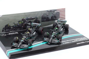 ~j`vX 1/43 2Zbg Hamilton #44 & Russell #63 o[[GP tH[~1 2023 111Minichamps 1:43 Mercedes-AMG F1 W14 E Performance 2-Car Set Hamilton #44 & Russell #63 5th & 7th@Bahrain GP Formula 1 2023 limitati