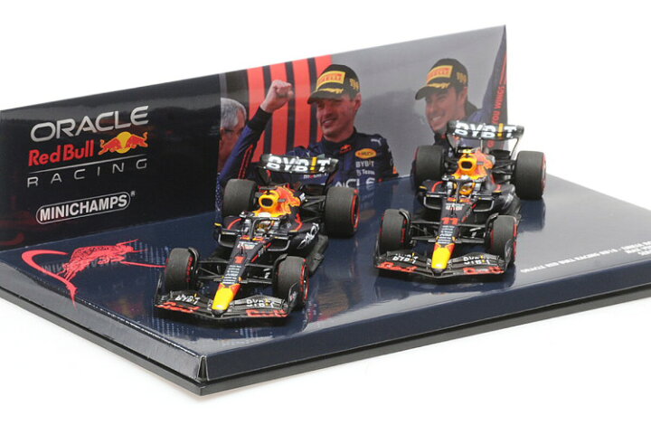 楽天市場】ミニチャンプス 1/43 レッドブル RB18 2台セット 