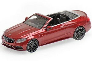 ~j`vX 1/87 ZfXxc AMG C63 JuI 2019 _[Nbh^bNMinichamps 1:87 Mercedes-Benz AMG C63 Cabrio built in 2019 dark red metallic