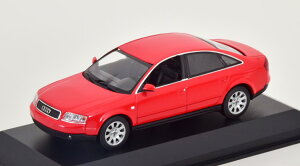~j`vX 1/43 AEfB A6 T[ 1997 bh }LVVvX RNVMinichamps 1:43 Audi A6 Saloon 1997 red Maxichamps Collection