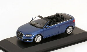 �~�j�`�����v�X 1/43 �A�E�f�B A3 �R���o�[�`�u�� 2007 �u���[���^���b�N �}�L�V�`�����v�X �R���N�V����Minichamps 1:43 Audi A3 Convertible 2007 blue metallic Maxichamps Collection