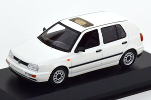 ~j`vX 1/43 tHNX[Q St3 1997 zCg }LV`vXRNVMinichamps 1:43 VW Golf 3 1997 white Maxichamps Collection