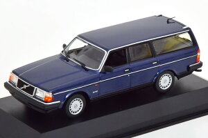 �~�j�`�����v�X 1/43 �{���{ 240 GL �u���[�N 1986 �_�[�N�u���[���^���b�N �}�L�V�`�����v�X�R���N�V����Minichamps 1:43 VOLVO 240 GL Break 1986 darkblue-metallic Maxichamps Collection