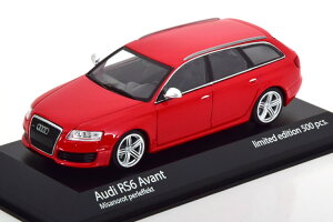 ~j`vX 1/43 AEfBRS6 Aog 2007 bh 500Minichamps 1:43 Audi RS6 Avant 2007 red Limited Edition 500 pcs