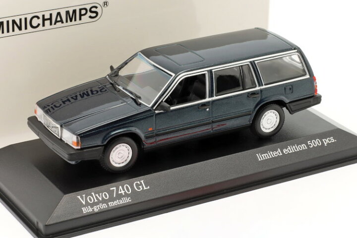 楽天市場】ミニチャンプス 1/43 ボルボ 740 GL エステート 1986 ダーク 