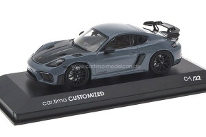 ~j`vX 1/43 |VF 718 PC} GT4 RS 982 22Minichamps 1:43 Porsche 718 Cayman GT4 RS Arktikgrau/Rad schwarz