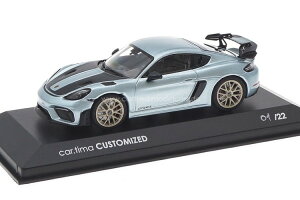 ~j`vX 1/43 |VF 718 PC} GT4 RS 982 22Minichamps 1:43 Porsche 718 Cayman GT4 RS Azzuro Thetys/Rad Neodyme