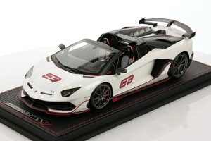 MR Collection 1/18 {M[j AF^h[ SVJ [hX^[ o[ zCg 63MR Collection 1:18 Lamborghini Aventador SVJ Roadster Balloon White Limited 63 pcs