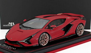 MRf 1/18 {M[j VA FKP 37 nCubh 2020 b\ ~[~ bh V[P[Xt 15MR-MODELS 1/18 LAMBORGHINI SIAN FKP 37 HYBRID 2020 ROSSO MIMIR RED WITH SHOWCASE LIMITED 15 pcs