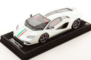 MR���f�� 1/18 �����{���M�[�j �J�E���^�b�N LPi 800-4 �C�^���A�����o���[ 2021 �z���C�g �C�^���A���� �V���[�P�[�X�t 30�����MR-MODELS 1/18 LAMBORGHINI COUNTACH LPi 800-4 ITALIAN LIVERY 2021 WHITE ITALIAN FLAG WITH 