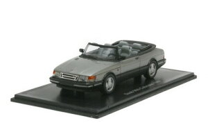 lI 1/43 T[u 900 JuI I[v 1987 O[bgNEO SCALE MODELS 1:43 SAAB 900 CABRIOLET OPEN 1987 GREY MET