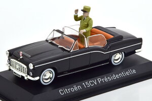 �m���u 1/43 �V�g���G�� 15CV �V�������E�h�E�S�[�� 1968 �u���b�NNorev 1:43 Citroen 15CV Charles de Gaulle 1968 black