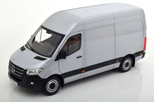 mu 1/18 ZfX Xv^[ fo[ o 2018 Vo[Norev 1:18 Mercedes Sprinter delivery van 2018 silver