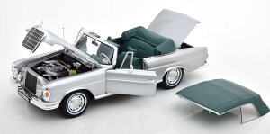mu 1/18 ZfX 280 SE W111 Ro[`u O\ \tggbvt 1969 Vo[O[Norev 1:18 Mercedes 280 SE W111 Convertible with removable Softtop 1969 silver green