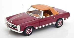mu 1/18 ZfX 230SL W113 Ro[`u \tggbvt 1963 _[Nbh JNorev 1:18 Mercedes 230SL W113 Convertible with removable Softtop 1963 darkred